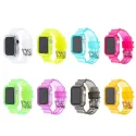 Hot Crystal Clear Colors Soft Silicone Band For Apple Watch With Case I Watch Band 7 6 5 4 3 2 1 Tpu Watch Straps 42 44 Mm