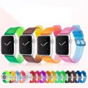 Hot Gradient Colors Watch Straps Crystal Tpu Watch Bands For Apple Watch Whole Series 7 6 5 4 3 2 1 42 44mm Silicone Wristbands