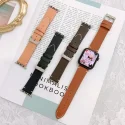 Hochwertiges Ziegenleder Ersatz Logo Uhren armband geeignet für ganze Serie Apple Watch 38/40/41mm 42/44/45mm