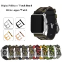 Sport Digital Militär Silikon Tpu Print Uhren armband geeignet für ganze Serie Apple Watch 38mm 40mm 41mm 42mm 44mm 45mm