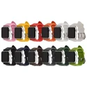New Military Silicone Wristbands For Apple Watch Sports 42mm Watch Strap Colorful Rubber Band I Watch Bands 7 6 5 4 3 2 1