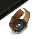 Kunden spezifisches Uhren armband für Apple Leder Uhren armband 38mm 40mm 42mm 44mm für Apple Watch Series 3 4 5 6