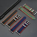 New Custom Seatbelt Striped Nato Strap For Apple Watch Band 38 40 42 44 Mm Series 1 2 3 4 5 Fabric Nylon Watch Band