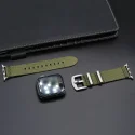 Benutzer definiertes graviertes Logo Ersatz-Nylon band für Apple Watch Band Serie 6 5 4 3 2 1 für Iwatch Band Gurt 38 40 42 44 mm