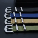 Promotional One Piece Seatbelt Wrist Watchstrap 18mm Nylon Fabric Nato Strap