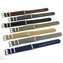 Military Premium Braided Woven Double Pass Changeable Nylon Nato Strap 20mm 22mm Watch Band