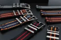 Hotsale Striped Color Quick Release Nylon Watch Strap Custom 2 Piece Nato Strap