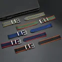 Luxury Seatbelt Watchband Multi Color Fabric Nylon Watch Strap Custom 2pcs Nato Strap For Smart Watch