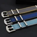 Premium Quality Grey Khaki Edge Nato Strap 18mm 20mm 22mm Seatbelt Watch Nylon Strap Band