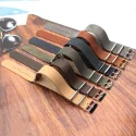Full Grain Crazy Horse Leather Wrist Band 20mm 22mm 24mm Top Grain Nato Vintage Watch Strap