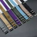 Many Color Available One Piece Natural Leather Nato Watch Straps 18 19 20 21 22 24mm