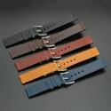 Top Grain Oil Leather Strap Luxury Watch Strap 20mm 18mm Genuine Leather Vintage Watch Bands