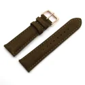 Hot Sale Cow Watch Strap 18mm 20mm 22mm Olive Green Suede Watch Band Genuine Leather