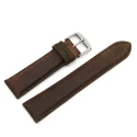 High Quality Military Vintage Brown Leather Watch Strap 20mm 22mm