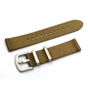 Yunse High Quality Nylon Fabric Khaki Nato 2 Piece Watchband Strap