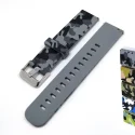 Hotsale Camo 20mm 22mm Silicone Rubber Watch Band