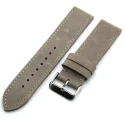 Crazy Horse Pattern Grey Brown Leather Watch Bands 20mm 22mm Handmade Two Piece Leather Straps