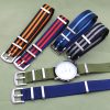 seatbelt black grey bond nato watch strap