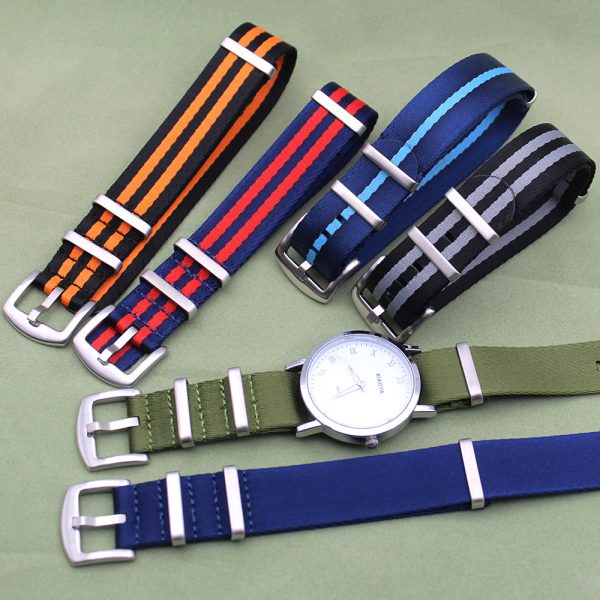 seatbelt black grey bond nato watch strap