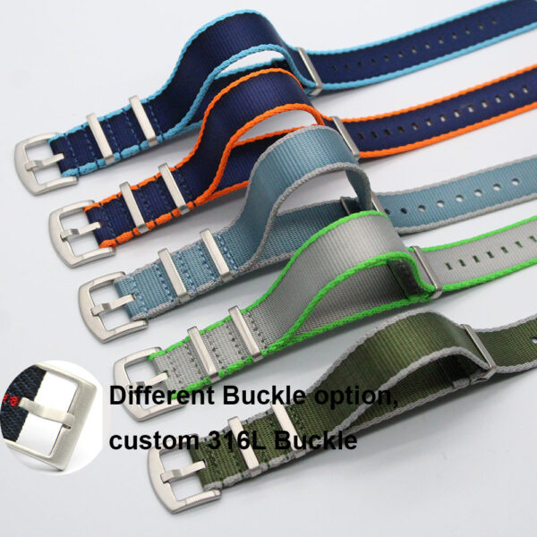 colourful seatbelt watch strap