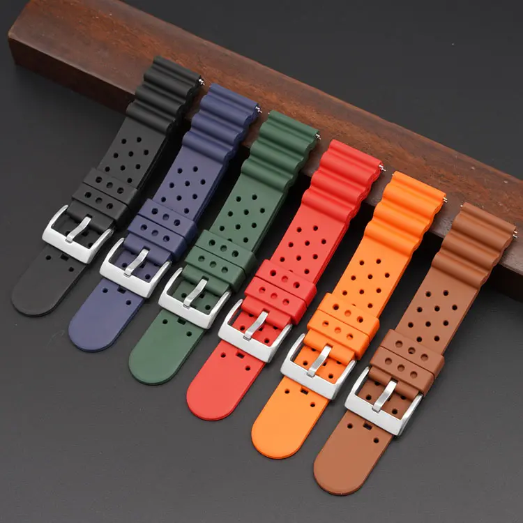 FKM rubber watch strap