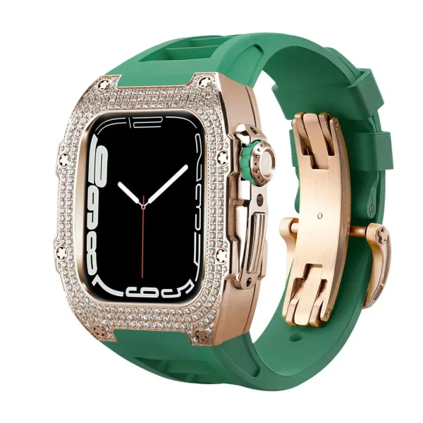 full rose gold+green
