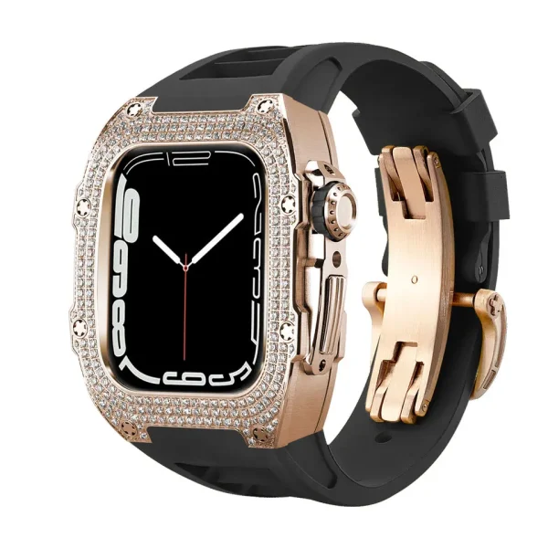 full rose gold+black