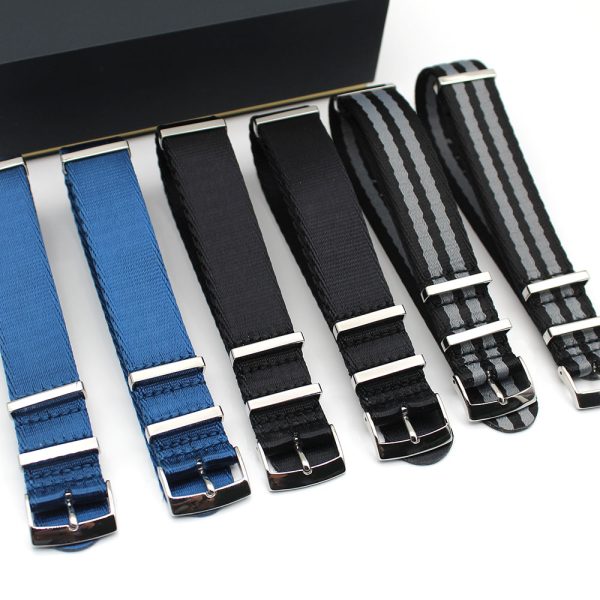 khaki seatbelt watch strap
