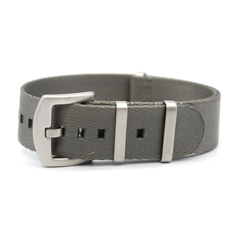 gray color seatbelt watch strap