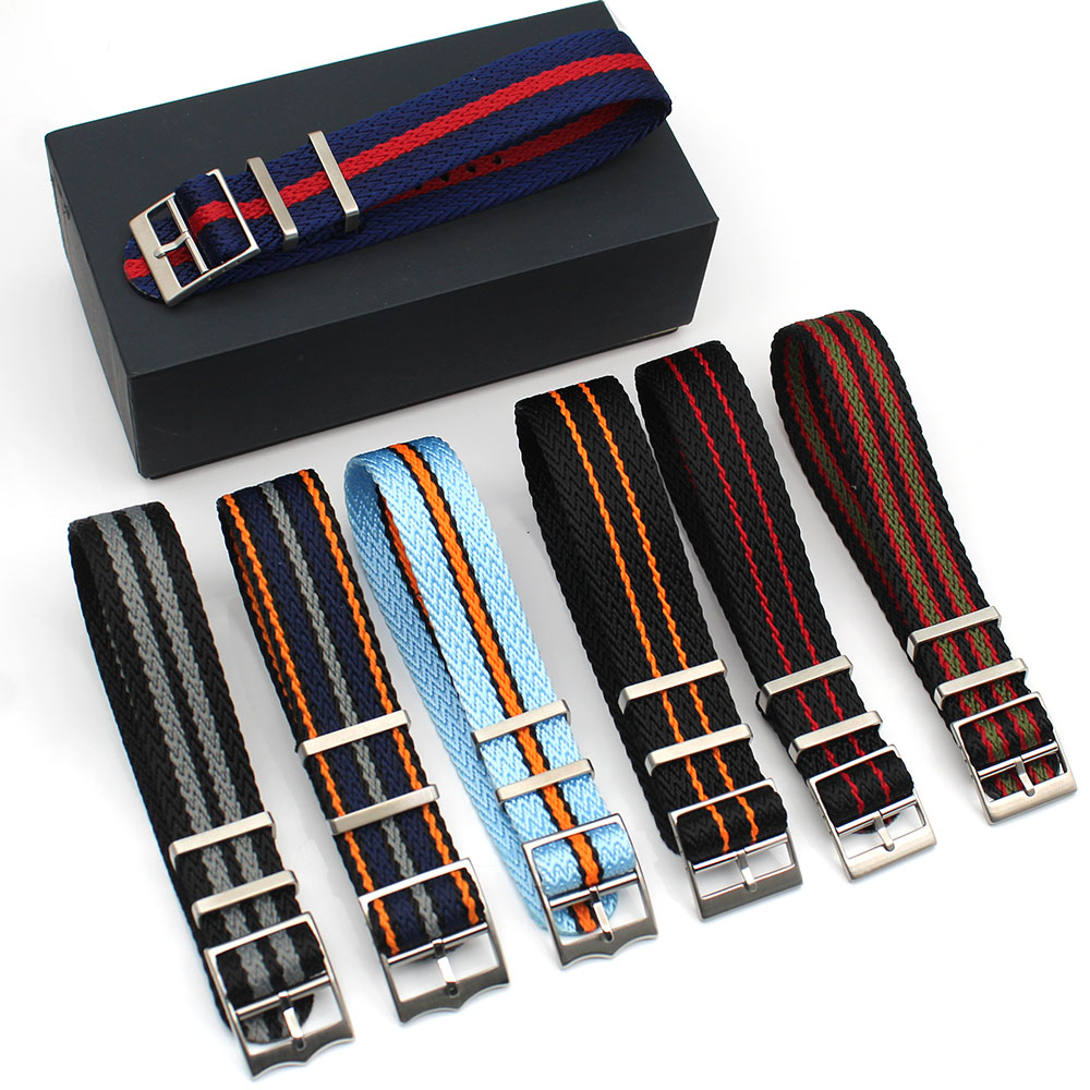 sharktooth pattern nylon watch strap