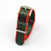 green red edges seatbelt watch strap