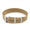 beige slanted pattern nylon watch strap