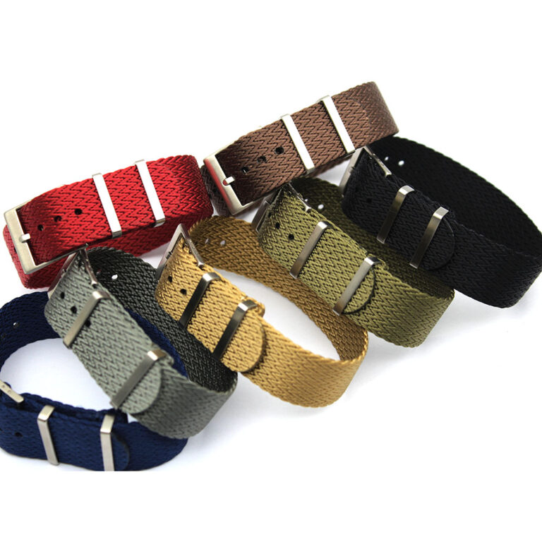 Sharktooth pattern nylon watch strap