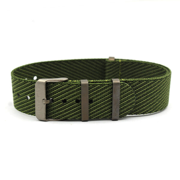 army green twill pattern Nylon Watch Strap